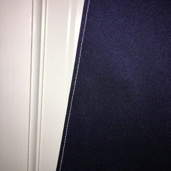 Vintage St. John Navy Silk Scarf - Picture 4 of 5